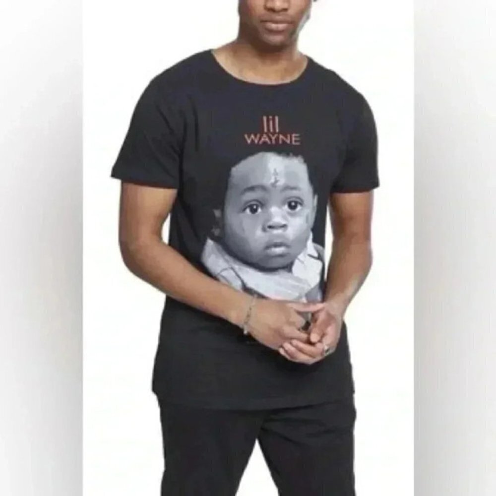 Lil Wayne Tha Carter III Men’s Graphic Print T-Shirt Black Size Large